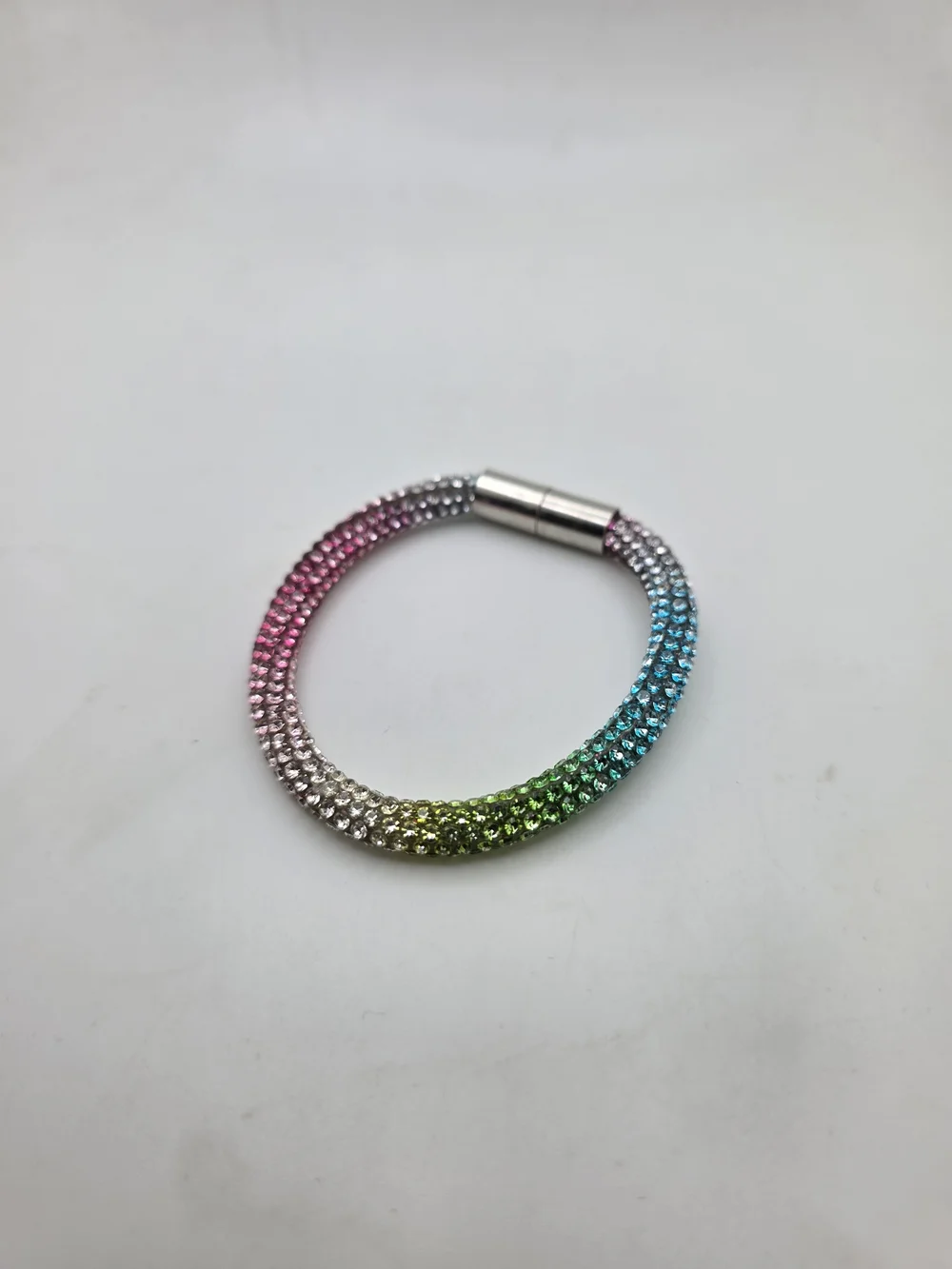 Rainbow Rhinestone Bracelet